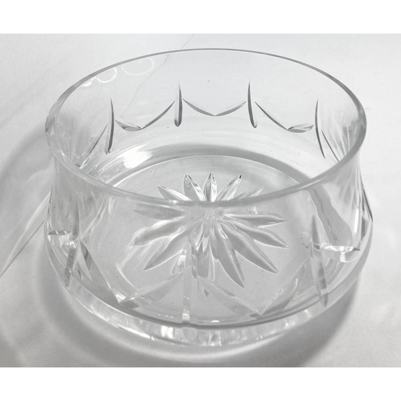 Gorgeous Sun/Star Cut Round Crystal Centerpiece/Serving Bowl, 7 1/2” VTG 1970’s - Picture 5 of 5